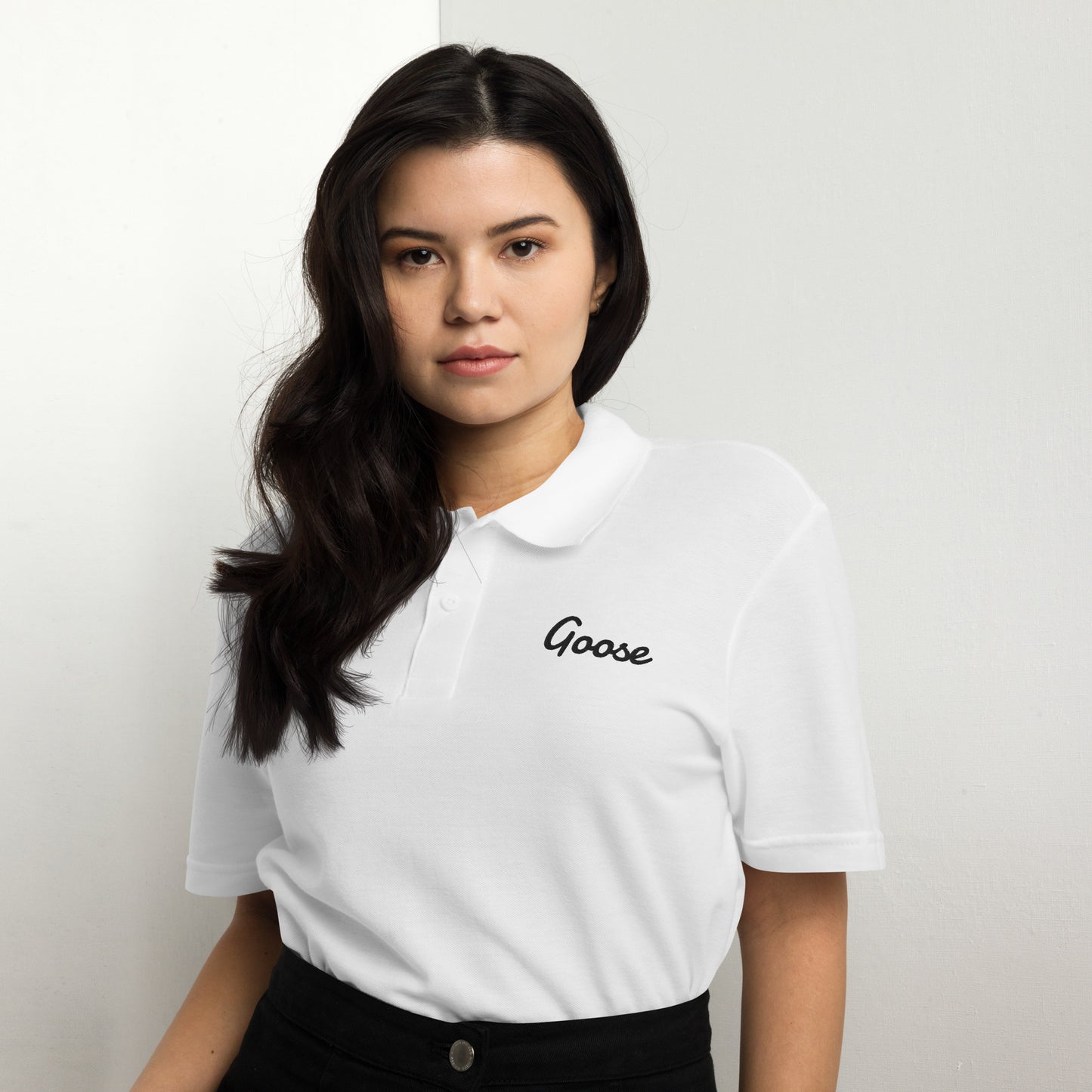 Unisex Always Fly Script Polo